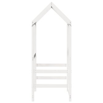 Kinderbedhuisje 118x70x176,5 cm massief grenenhout wit 5