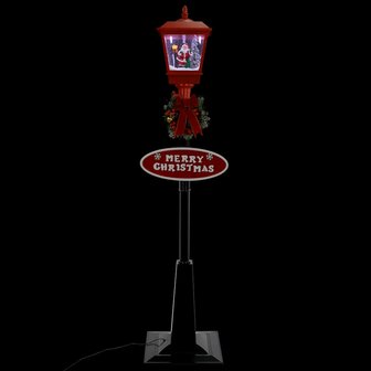 Straatlantaarn met kerstman LED 180 cm 6