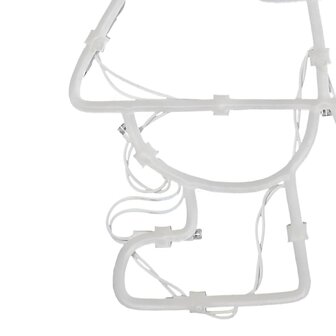 Kerstverlichting silhouet van de kerstman2 st 35 LEDs warm wit 9