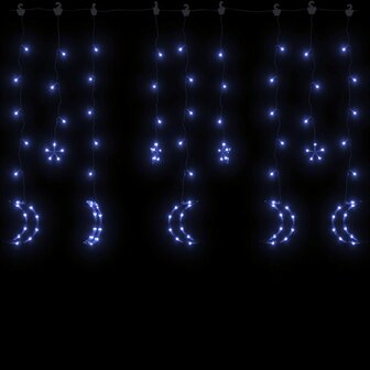 Lichtslinger ster en maan afstandsbediening 345 LED&amp;apos;s blauw 3