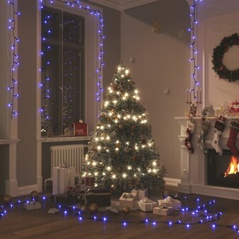 Lichtsnoer met 400 LED&amp;apos;s met 8 lichteffecten 40 m blauw 1