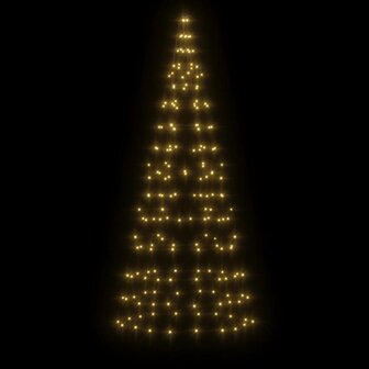 LED-kerstboom aan vlaggenmast 200 LED&amp;apos;s warm wit 180 cm 3