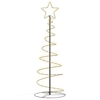 LED-kerstboom 100 LEDs warm wit 150 cm 2