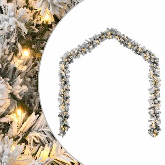 Kerstslinger met LED-lampjes groen 5 m PVC 1