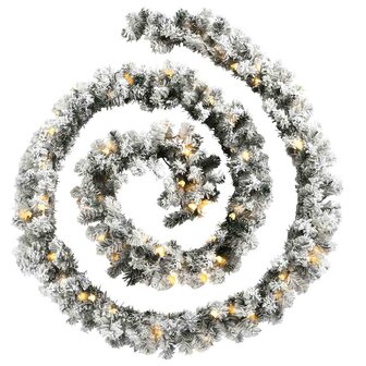 Kerstslinger met LED-lampjes groen 5 m PVC 3