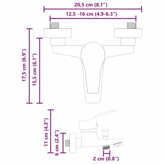 Douchemengkraan Chroom G 1 / 2 inch 8