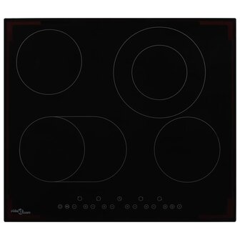 Keramische kookplaat met 4 kookzones aanraakbediening 6600 W 1