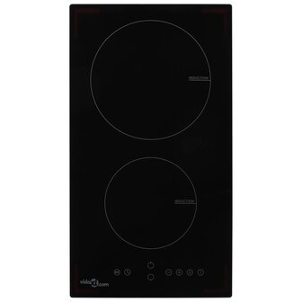 Inductiekookplaat met 2 kookzones aanraakbediening 3500 W glas 1