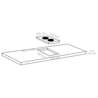 Inductiekookplaat Flexizone 2 kookzones aanraakbediening 3500 W 4