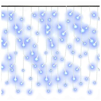 Lichtgordijn met 400 LED&amp;apos;s en 8 functies 10 m blauw 3