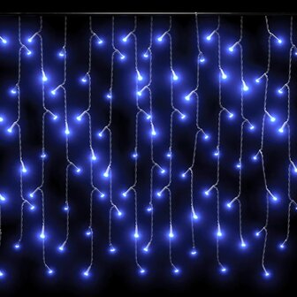 Lichtgordijn met 400 LED&amp;apos;s en 8 functies 10 m blauw 7