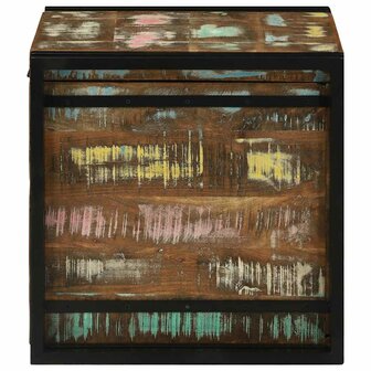 Opbergbox met opslag 50 x 50 x 50 cm Massief Gerecycled Hout 6