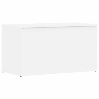 Opbergkist 84x42x46 cm bewerkt hout wit 2