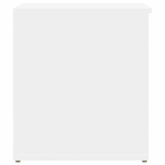 Opbergkist 84x42x46 cm bewerkt hout wit 6