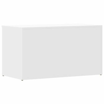 Opbergkist 84x42x46 cm bewerkt hout wit 7