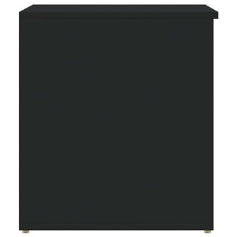 Opbergkist 84x42x46 cm bewerkt hout zwart 5