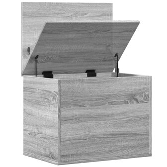 Opbergbox 60x42x46 cm bewerkt hout grijs sonoma eikenkleurig 8