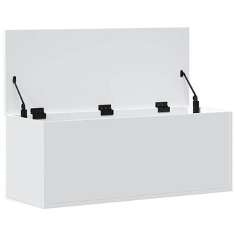 Opbergbox 90x35x35 cm bewerkt hout wit 7