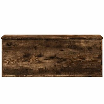 Opbergbox 90x35x35 cm bewerkt hout gerookt eikenkleurig 4