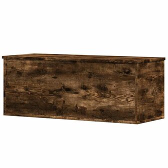 Opbergbox 90x35x35 cm bewerkt hout gerookt eikenkleurig 6
