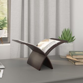 Tijdschriftenrek vloermodel hout bruin  3