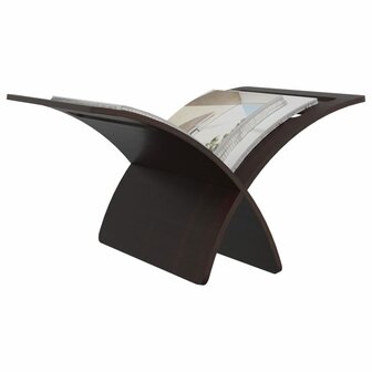 Tijdschriftenrek vloermodel hout bruin  5