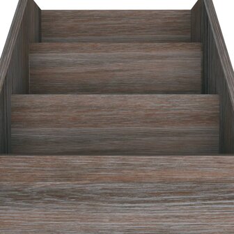 Kindertijdschriftenrek 71x30x78,5 cm hout grijs en eikenkleur 6