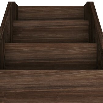 Kindertijdschriftenrek 71x30x78,5 cm bewerkt hout gerookt eiken 6