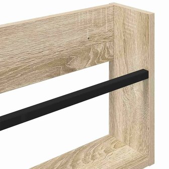 Tijdschriftenrek Sonoma Eiken 60 x 12 x 30 cm Bewerkt hout 8