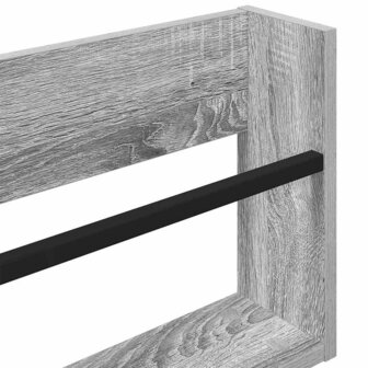 Tijdschriftenrek Grijs Sonoma 60 x 12 x 30 cm Bewerkt hout 8