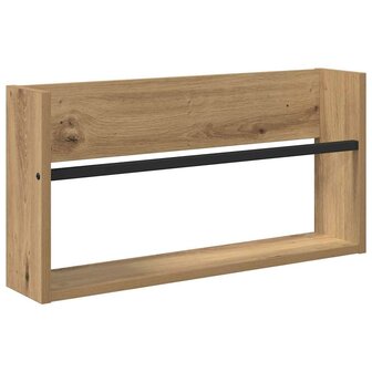 Tijdschriftenrek met plank 2 pcs Artisan Eiken 60 x 12 x 30 cm 5