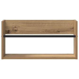 Tijdschriftenrek met plank 2 pcs Artisan Eiken 60 x 12 x 30 cm 6