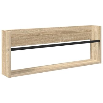 Tijdschriftenrek Sonoma Eiken 80 x 12 x 30 cm Bewerkt hout 2