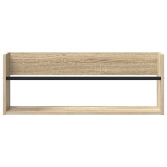 Tijdschriftenrek Sonoma Eiken 80 x 12 x 30 cm Bewerkt hout 5