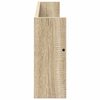 Tijdschriftenrek 2 pcs Sonoma Eiken 80 x 12 x 30 cm Bewerkt hout 7