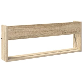 Tijdschriftenrek 2 pcs Sonoma Eiken 80 x 12 x 30 cm Bewerkt hout 8