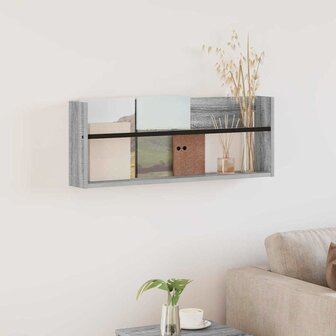 Tijdschriftenrek Grijs Sonoma 80 x 12 x 30 cm Bewerkt hout 1