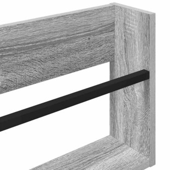 Tijdschriftenrek Grijs Sonoma 80 x 12 x 30 cm Bewerkt hout 8