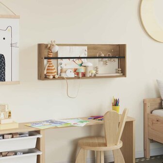 Tijdschriftenrek Artisan Eiken 80 x 12 x 30 cm Bewerkt hout 4