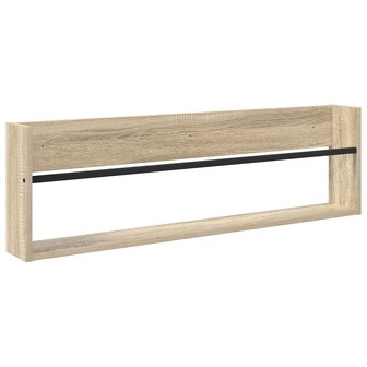 Tijdschriftenrek met plank 2 pcs Sonoma Eiken 100 x 12 x 30 cm 5