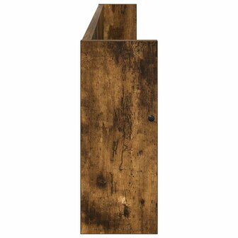 Tijdschriftenrek met plank 2 pcs Gerookt eiken 100 x 12 x 30 cm 7