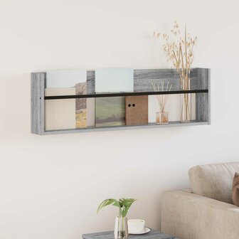 Tijdschriftenrek Grijs Sonoma 100 x 12 x 30 cm Bewerkt hout 1