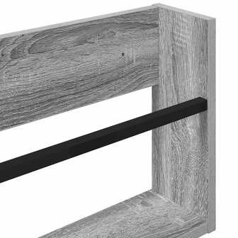 Tijdschriftenrek Grijs Sonoma 100 x 12 x 30 cm Bewerkt hout 8