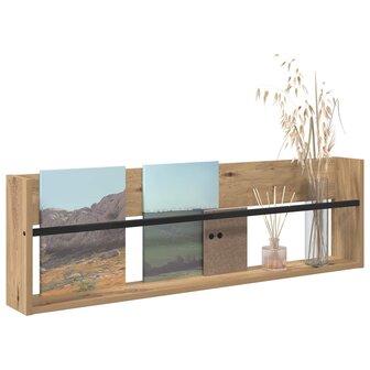 Tijdschriftenrek Artisan Eiken 100 x 12 x 30 cm Bewerkt hout 3