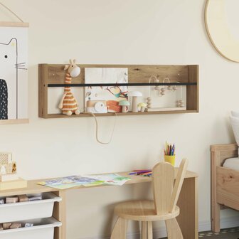 Tijdschriftenrek Artisan Eiken 100 x 12 x 30 cm Bewerkt hout 4