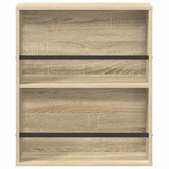 Tijdschriftenrek 2 pcs Sonoma Eiken 60 x 12 x 70 cm Bewerkt hout 6