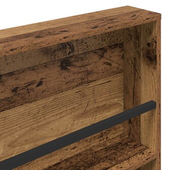 Tijdschriftenrek met plank Oudhout 60 x 12 x 70 cm Bewerkt hout 8