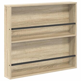 Tijdschriftenrek Sonoma Eiken 80 x 12 x 70 cm Bewerkt hout 2