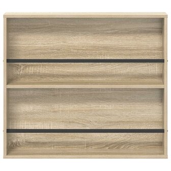 Tijdschriftenrek Sonoma Eiken 80 x 12 x 70 cm Bewerkt hout 5