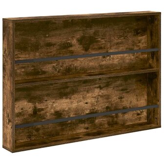 Tijdschriftenrek Gerookt eiken 100 x 12 x 70 cm Bewerkt hout 2